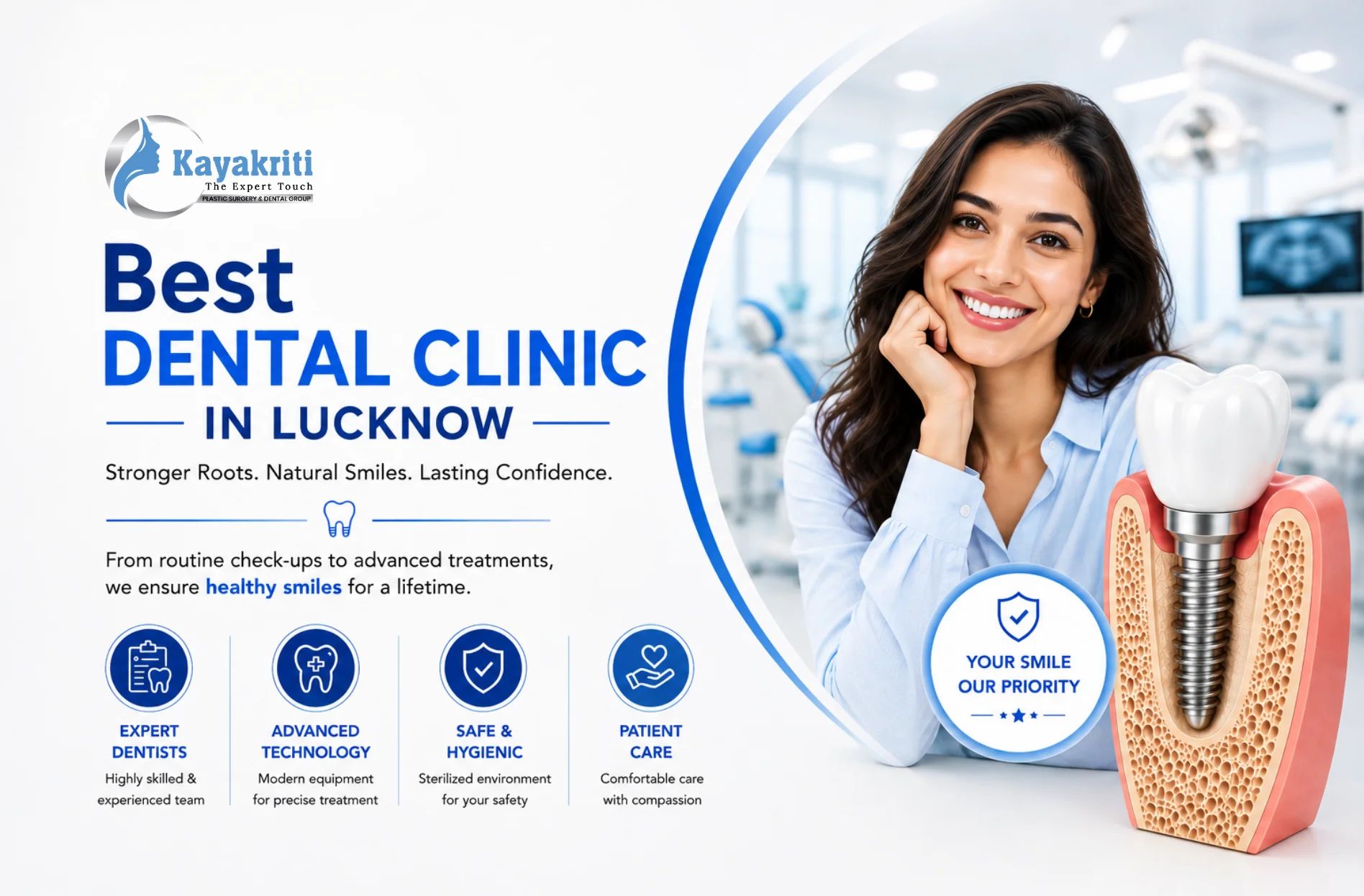 Dental Implants, Root Canals, or Fillings? Choosing the Right Treatment at the Best Dental Clinic in Lucknow