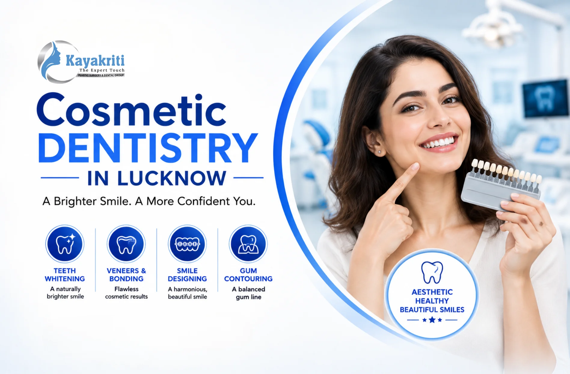 Cosmetic Dentistry in Lucknow by Dental Concern: Which Treatment May Be Right for a Smile?